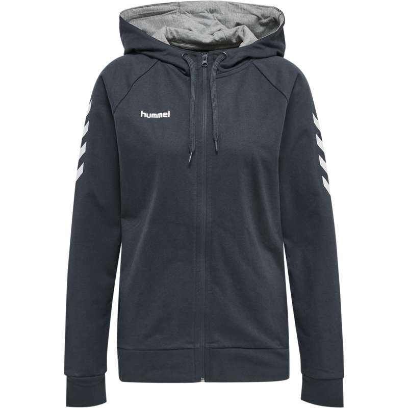 Hummel Go Cotton Zip Hoodie Dames Zwart | 815657-882