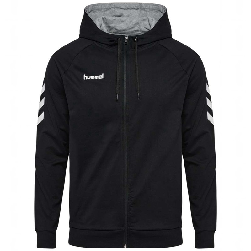 Hummel Go Cotton Zip Hoodie Heren Zwart | 813803-772