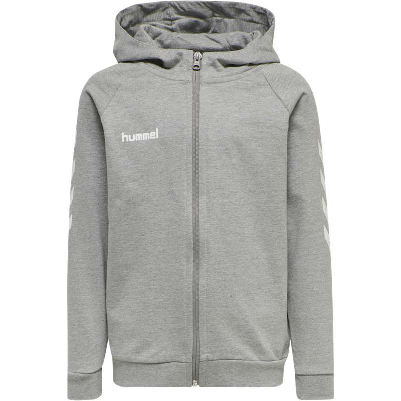 Hummel Go Cotton Zip Hoodie Kinderen Grijs | 196688-267