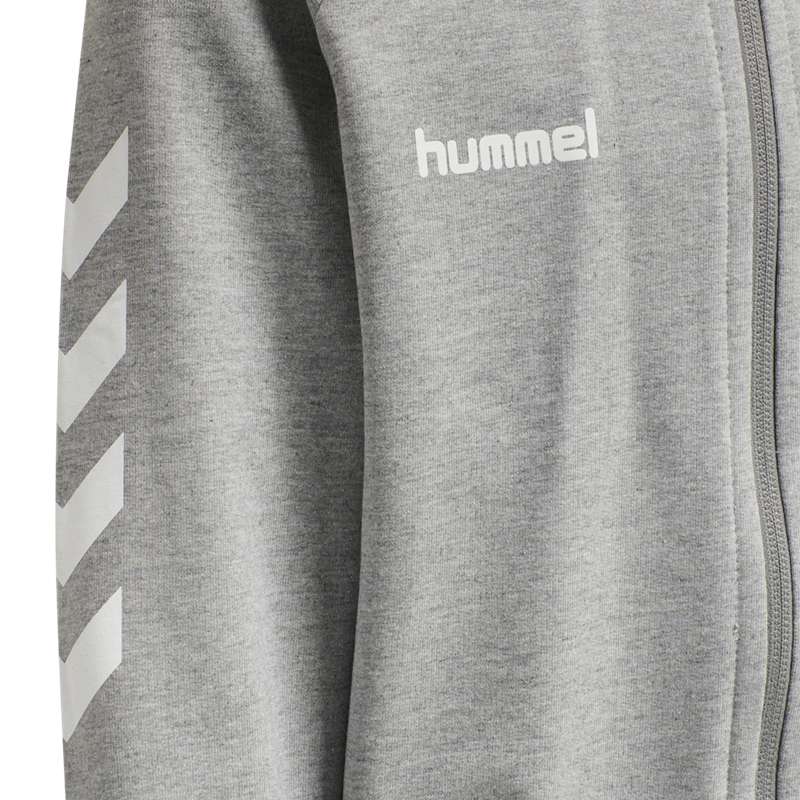 Hummel Go Cotton Zip Hoodie Kinderen Grijs | 196688-267