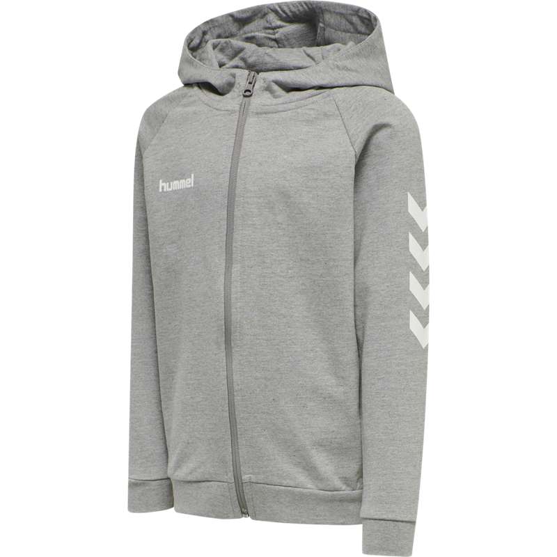 Hummel Go Cotton Zip Hoodie Kinderen Grijs | 196688-267