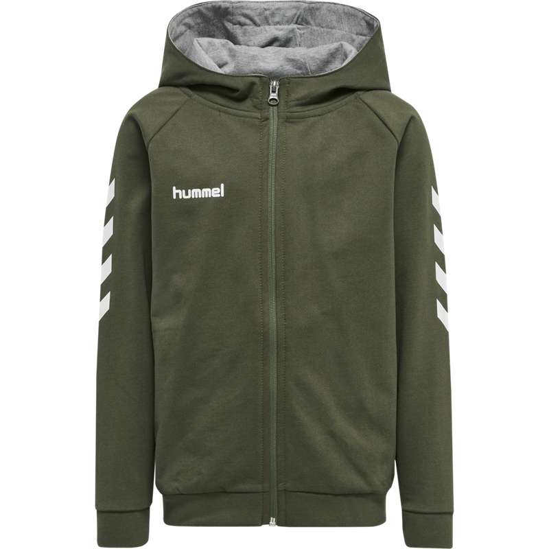 Hummel Go Cotton Zip Hoodie Kinderen Groen | 644407-405