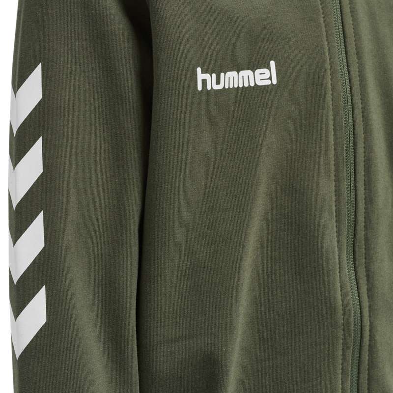 Hummel Go Cotton Zip Hoodie Kinderen Groen | 644407-405
