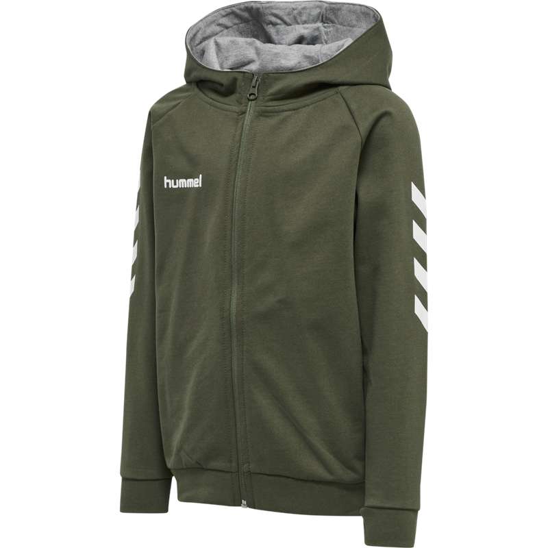 Hummel Go Cotton Zip Hoodie Kinderen Groen | 644407-405