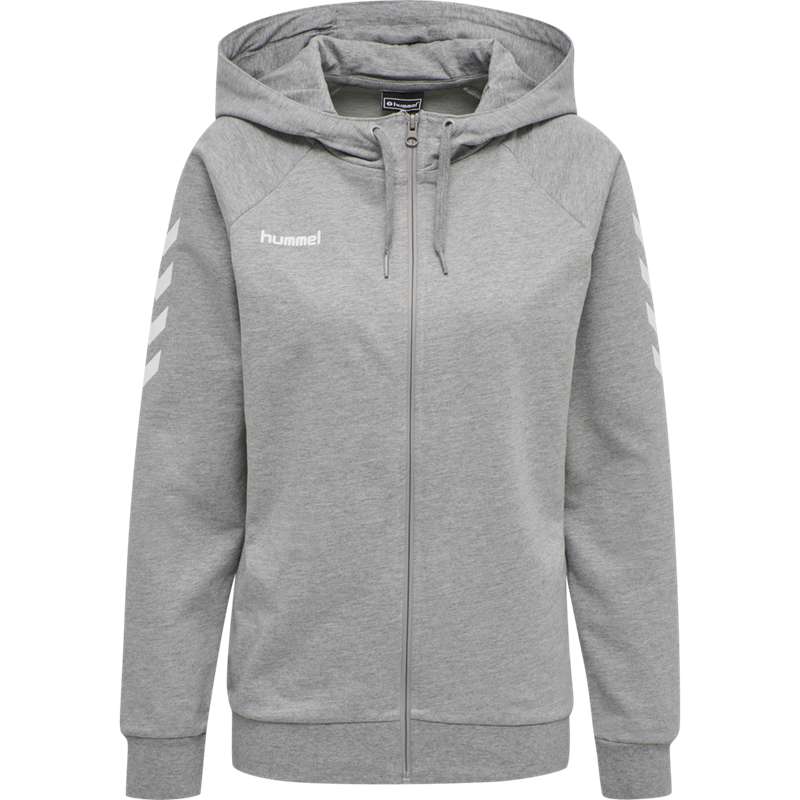 Hummel Go Cotton Zip Jassen Dames Grijs | 204849-665