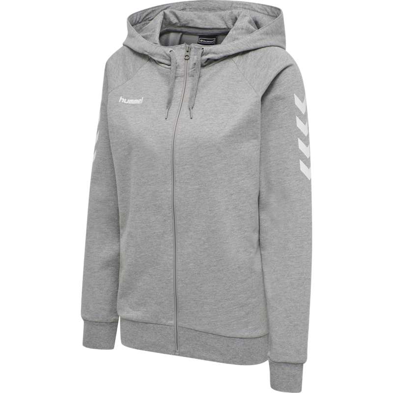 Hummel Go Cotton Zip Jassen Dames Grijs | 204849-665
