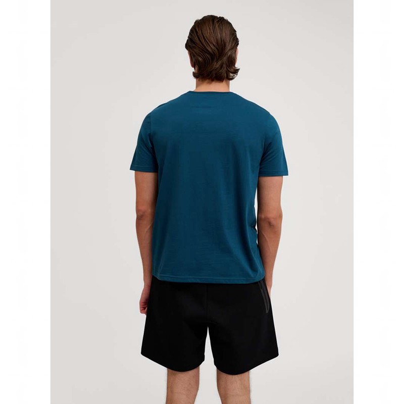 Hummel Graphic Bold Logo T-shirts Heren Donkerblauw | 346020-841