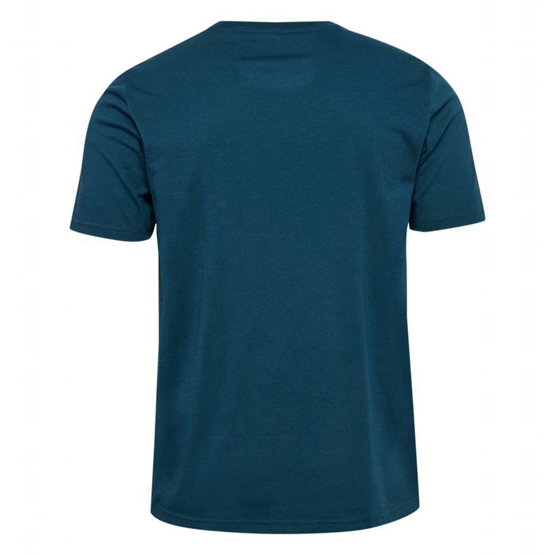 Hummel Graphic Bold Logo T-shirts Heren Donkerblauw | 346020-841