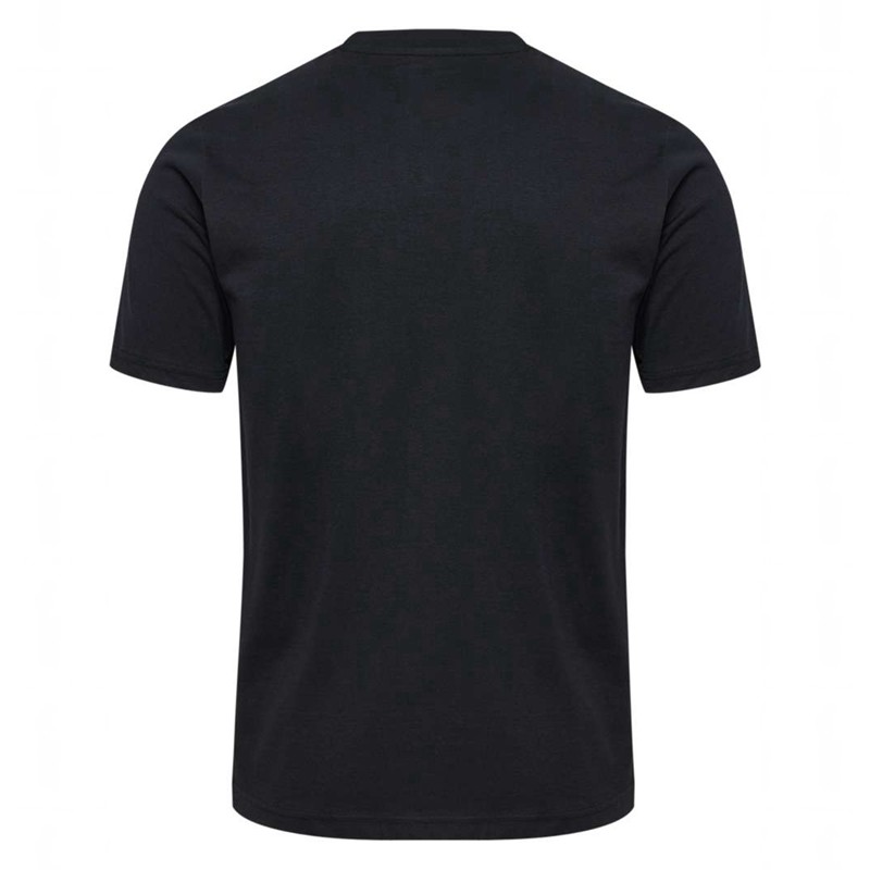 Hummel Graphic Triple Logo Cotton T-shirts Heren Zwart | 135989-960