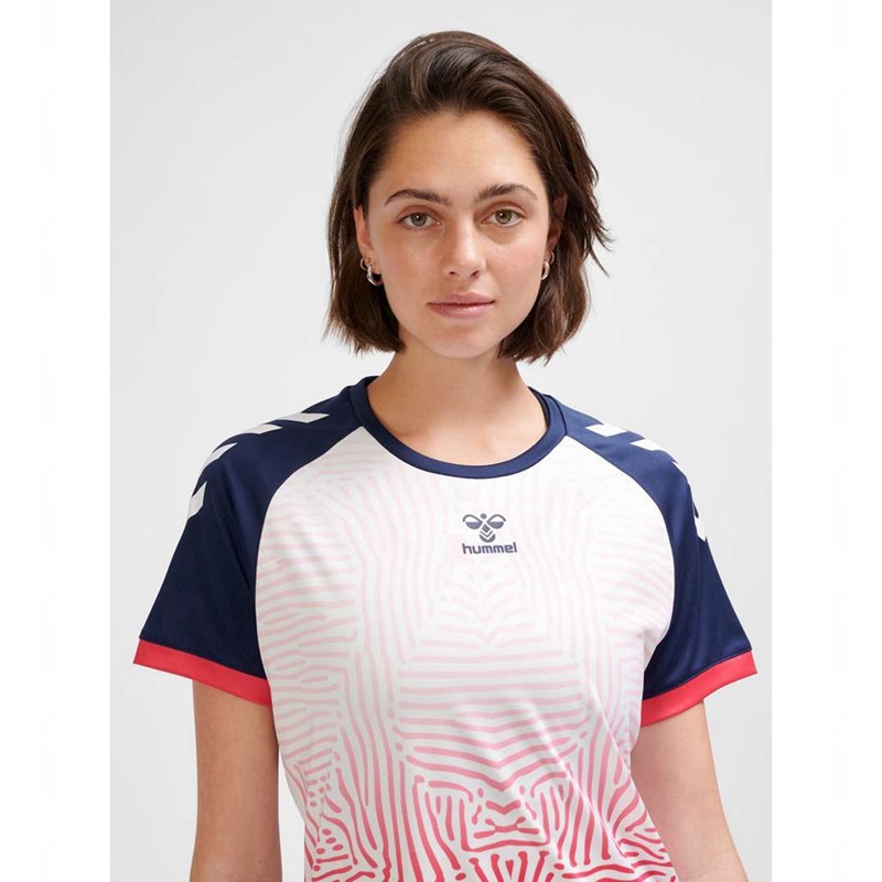 Hummel Graphic Universe Ss Jersey Dames Roze | 987152-013