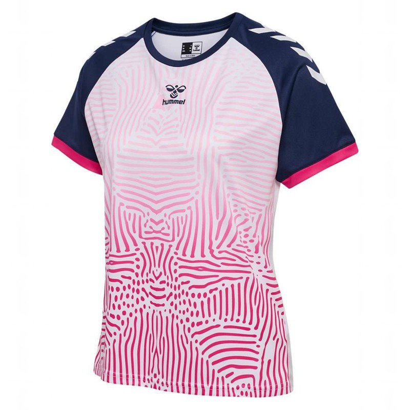 Hummel Graphic Universe Ss Jersey Dames Roze | 987152-013