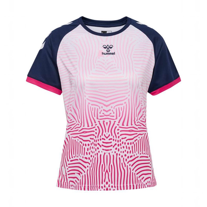 Hummel Graphic Universe Ss Jersey Dames Roze | 987152-013