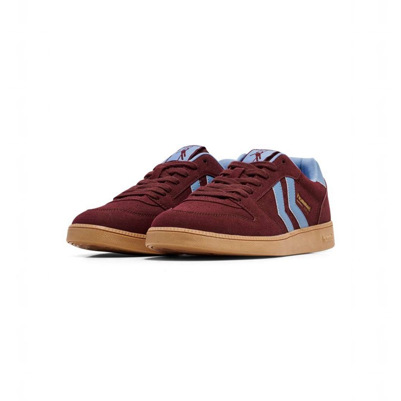 Hummel Handball Perfekt Synth. Suede Sneakers Heren Bordeaux | 172973-129
