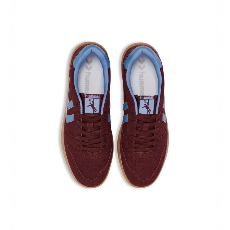 Hummel Handball Perfekt Synth. Suede Sneakers Heren Bordeaux | 172973-129