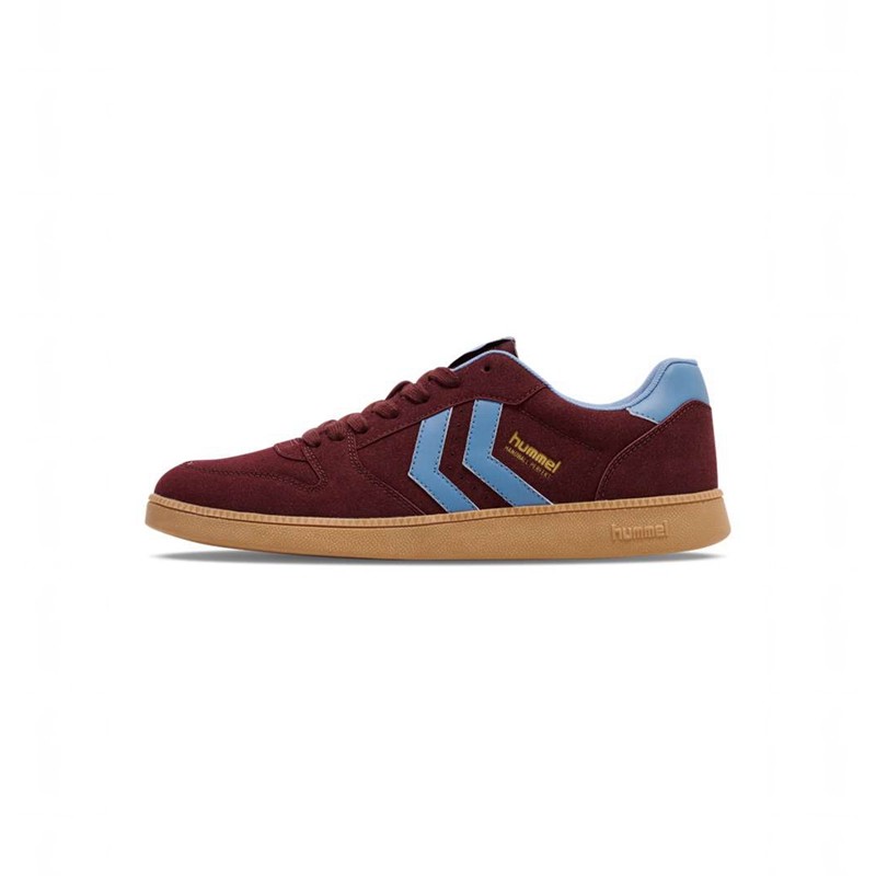 Hummel Handball Perfekt Synth. Suede Sneakers Heren Bordeaux | 172973-129