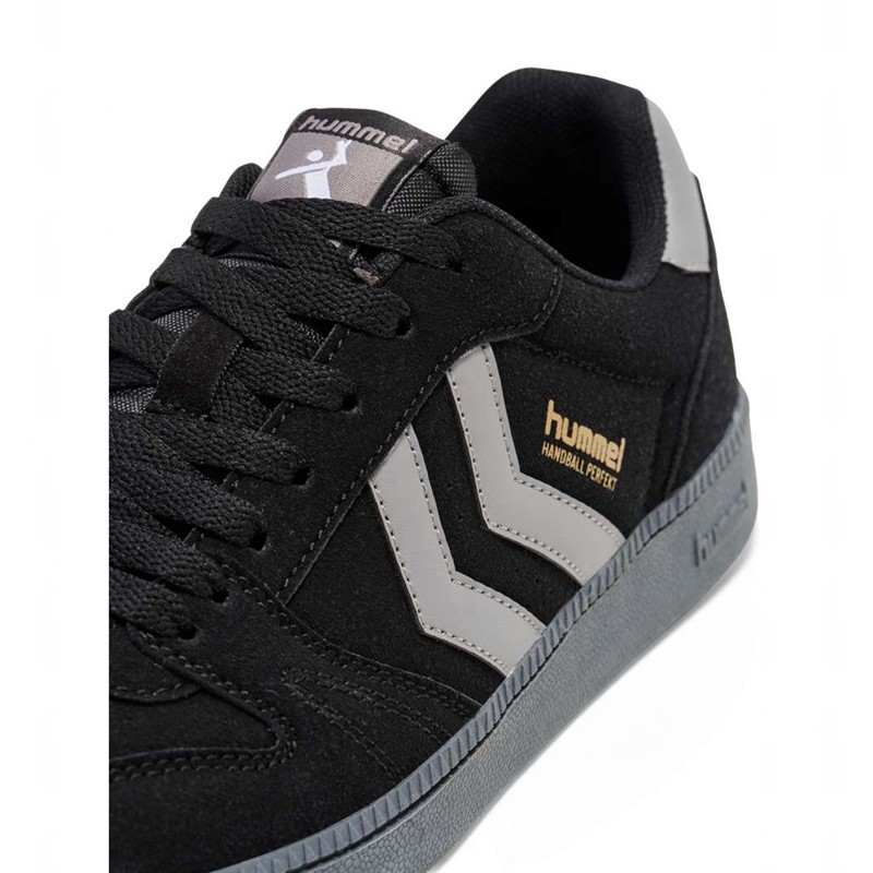 Hummel Handball Perfekt Synth. Suede Sneakers Heren Zwart | 694908-727