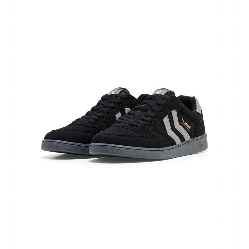 Hummel Handball Perfekt Synth. Suede Sneakers Heren Zwart | 694908-727