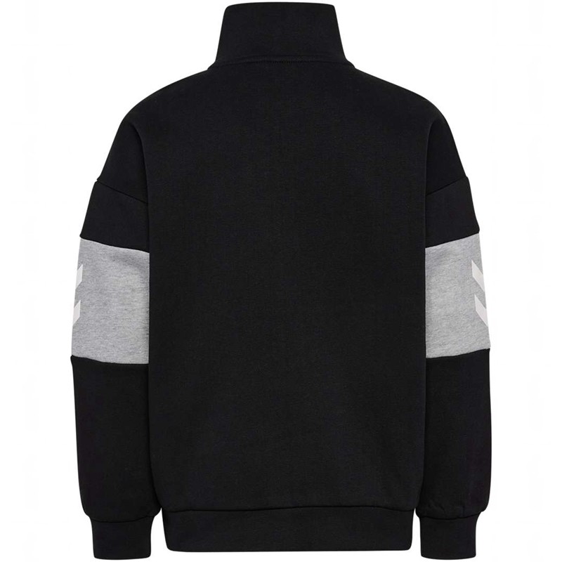 Hummel Heron Half Zip Sweatshirts Kinderen Zwart | 002498-500