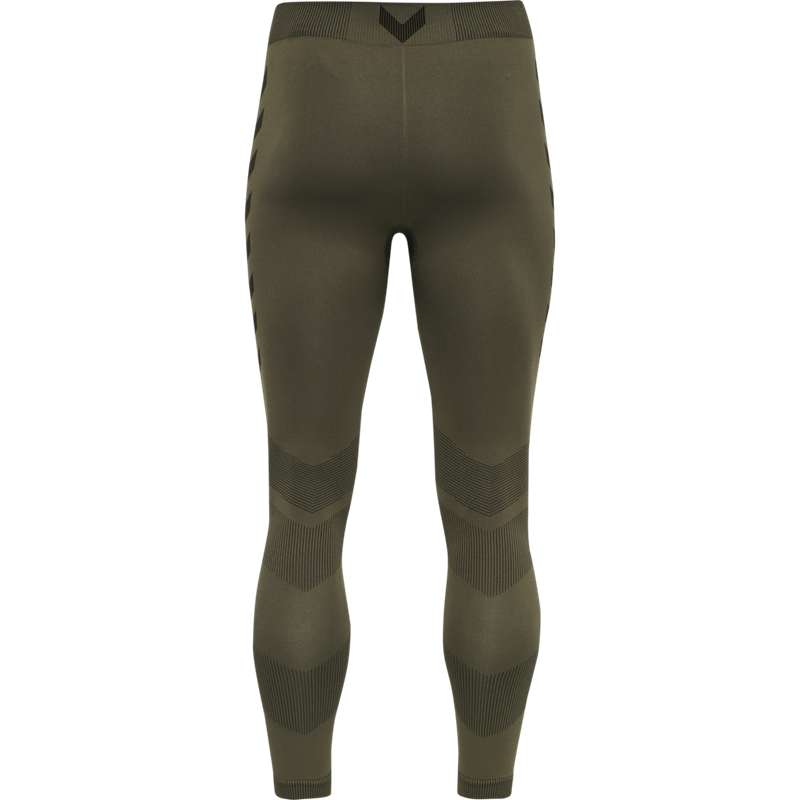 Hummel Hummel First Seamless Tr Hardloopbroek Heren Olijfgroen | 240141-663
