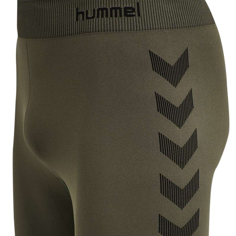 Hummel Hummel First Seamless Tr Hardloopbroek Heren Olijfgroen | 240141-663
