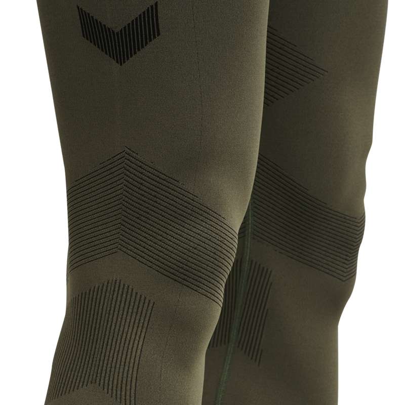 Hummel Hummel First Seamless Tr Hardloopbroek Heren Olijfgroen | 240141-663