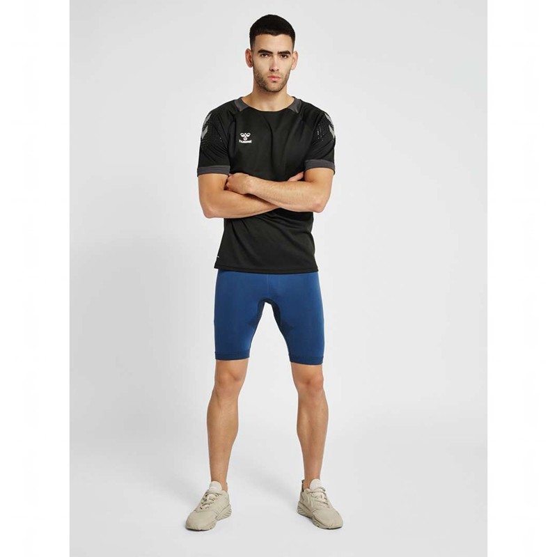Hummel Hummel First Seamless Tr Sht Tights Korte Broek Heren Donkerblauw | 343731-091