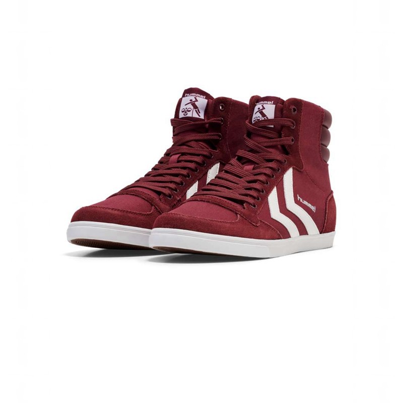 Hummel Hummel Slimmer Stadil High Sneakers Heren Rood | 904805-817
