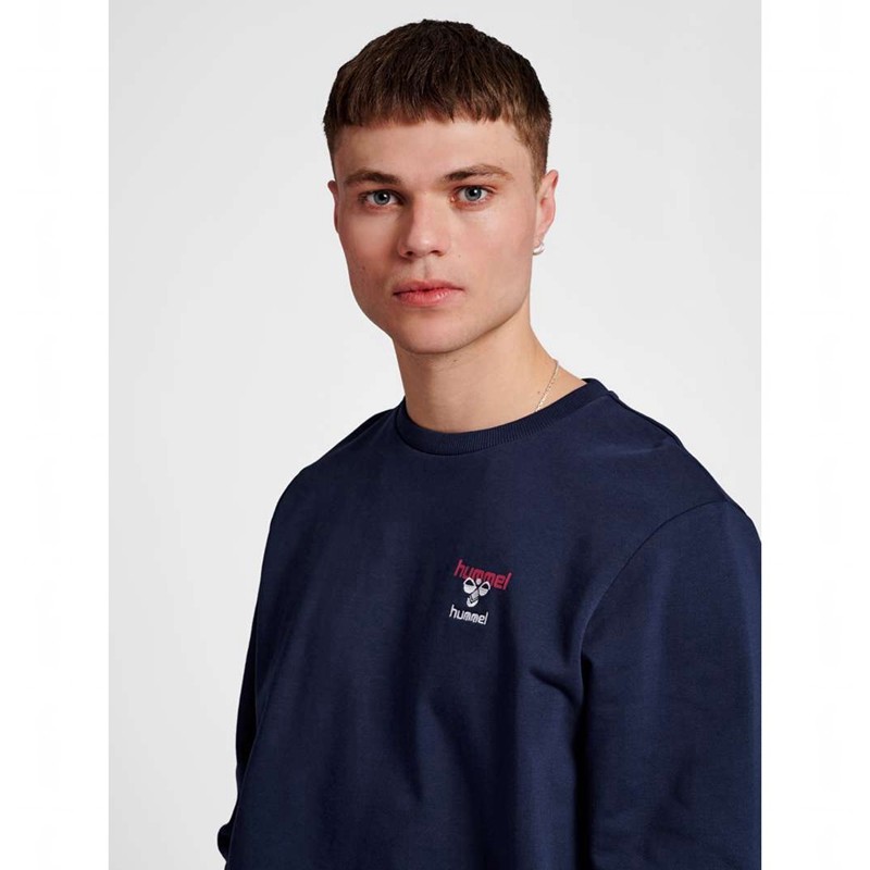 Hummel Ic Dayton Sweatshirts Heren Donkerblauw | 292549-702
