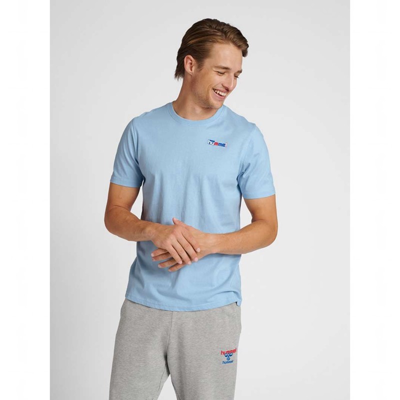 Hummel Ic Marty T-shirts Heren Blauw | 619644-422