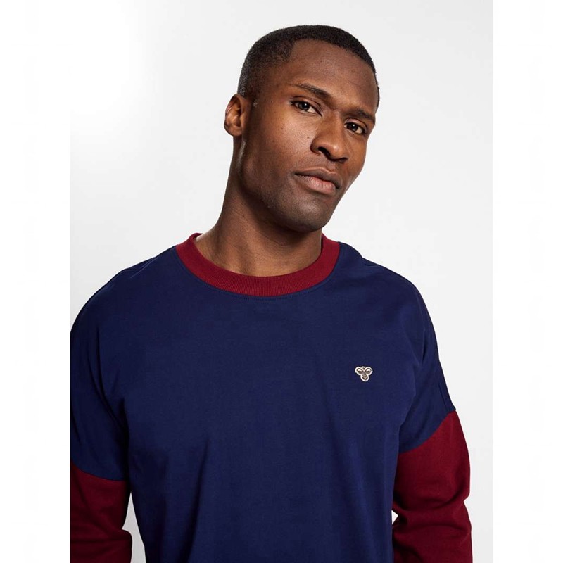Hummel Ic Parker Sweatshirts Heren Donkerblauw | 018063-438