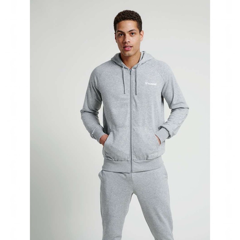 Hummel Isam Zip Hoodie Heren Grijs | 983124-535