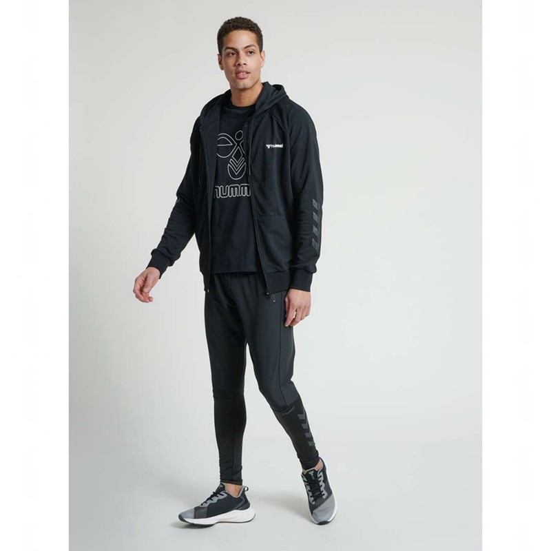 Hummel Isam Zip Hoodie Heren Zwart | 459803-115