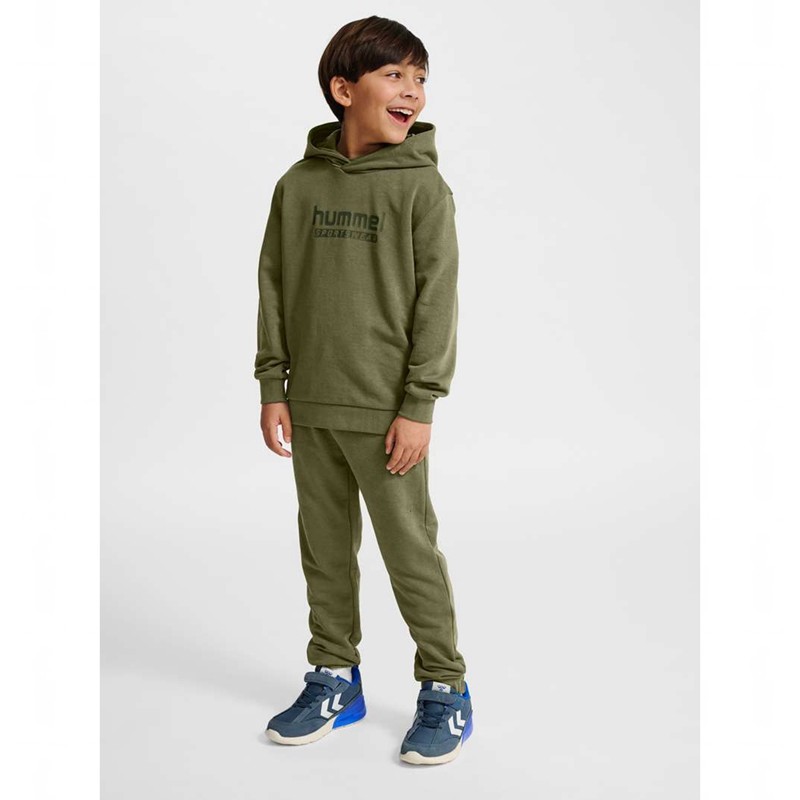Hummel Jr Base Hoodie Kinderen Groen | 266733-499