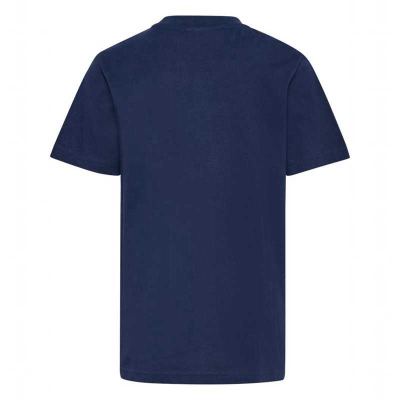 Hummel Jr Base S/S Hoodie Kinderen Donkerblauw | 305798-227