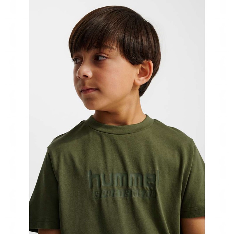 Hummel Jr Base S/S Sneakers Kinderen Groen | 480792-957