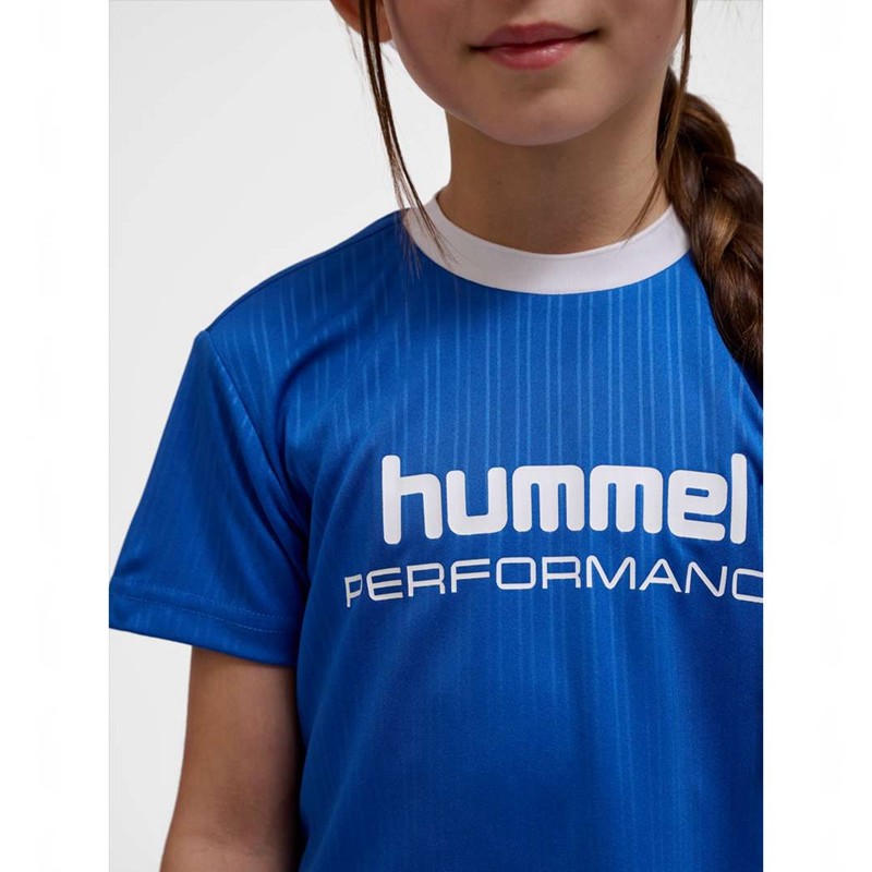 Hummel Jr Fast Loose S/S T-shirts Kinderen Blauw | 118682-029