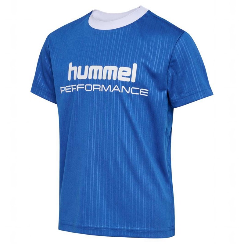Hummel Jr Fast Loose S/S T-shirts Kinderen Blauw | 118682-029