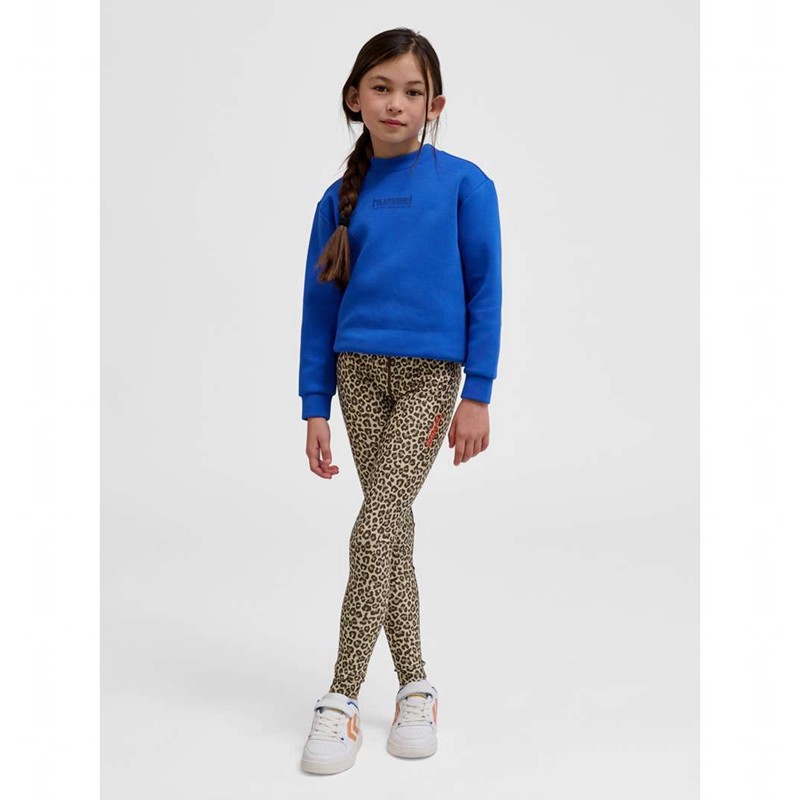 Hummel Jr Fast Mid Waist Sweatshirts Kinderen Leopard | 320075-970