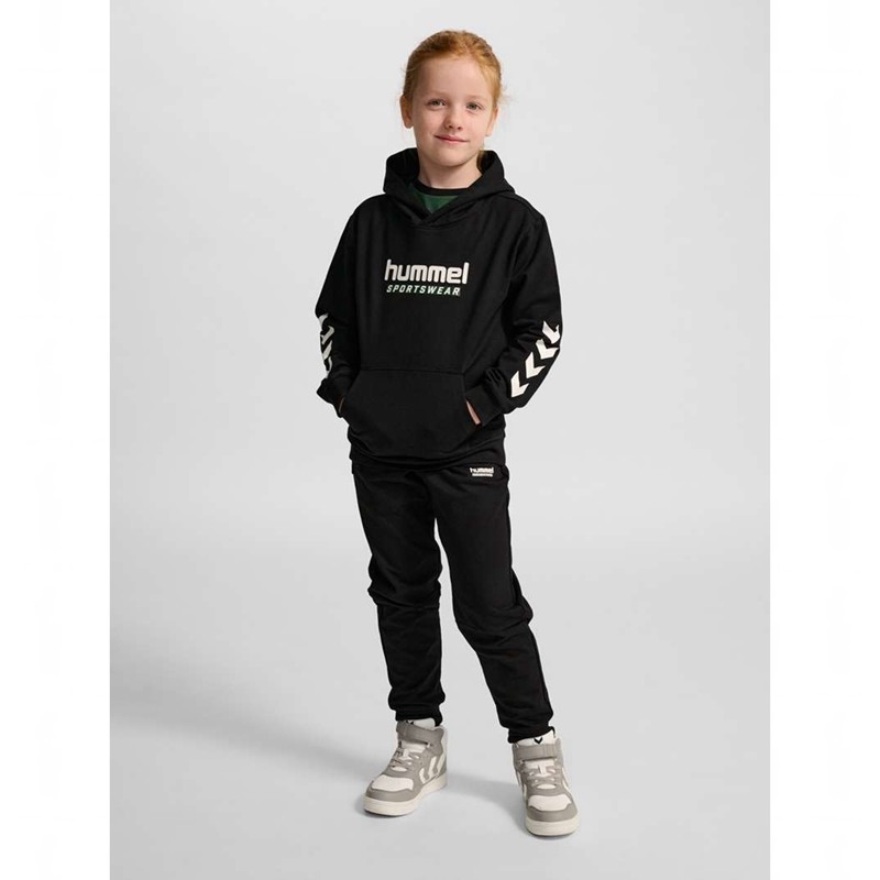Hummel Jr Logo Hoodie Kinderen Zwart | 660181-846
