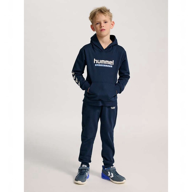 Hummel Jr Logo Korte Broek Kinderen Donkerblauw | 857051-071