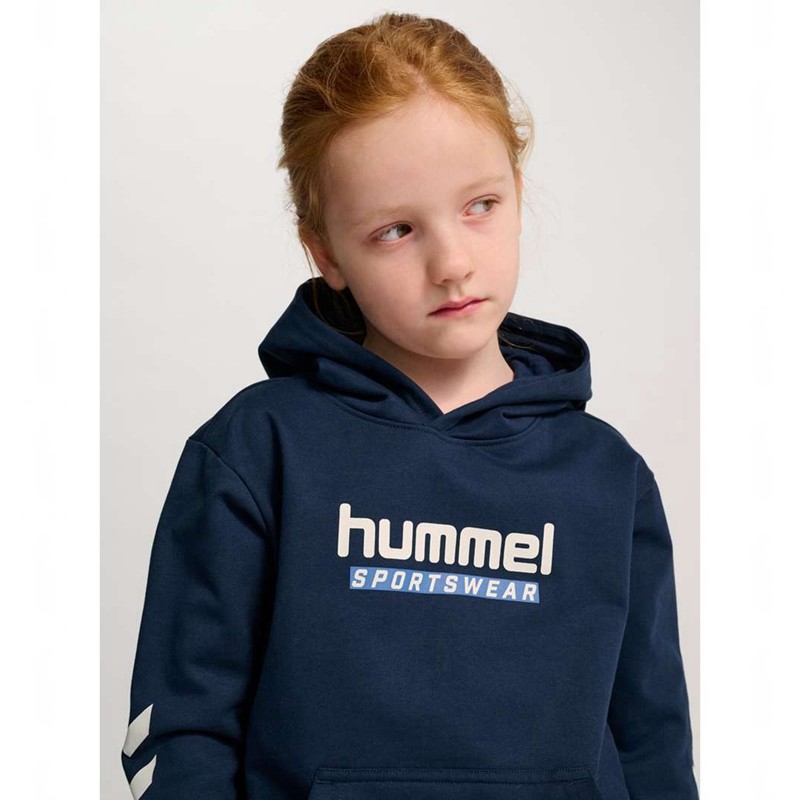 Hummel Jr Logo Korte Broek Kinderen Donkerblauw | 857051-071