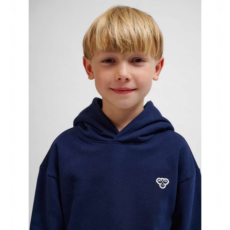 Hummel Jr Loose Bee Hoodie Kinderen Donkerblauw | 588817-897