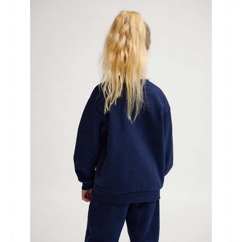 Hummel Jr Loose Crewneck Bee Handschoenen Kinderen Donkerblauw | 208903-616