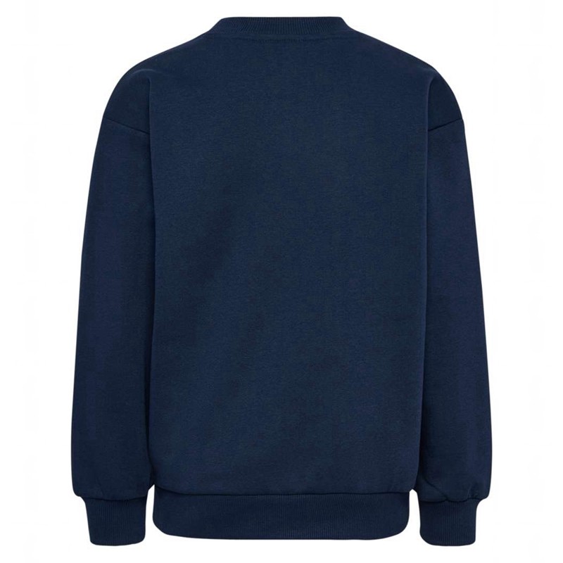 Hummel Jr Loose Crewneck Bee Handschoenen Kinderen Donkerblauw | 208903-616