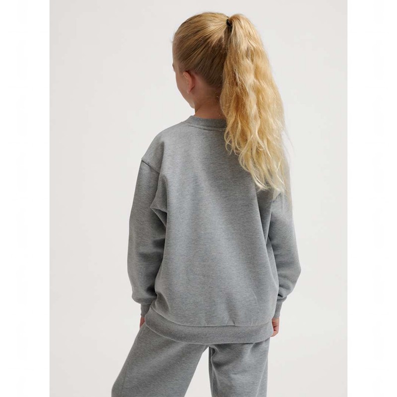 Hummel Jr Loose Crewneck Bee Hoodie Kinderen Grijs | 028746-558