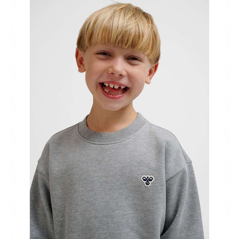 Hummel Jr Loose Crewneck Bee Hoodie Kinderen Grijs | 028746-558