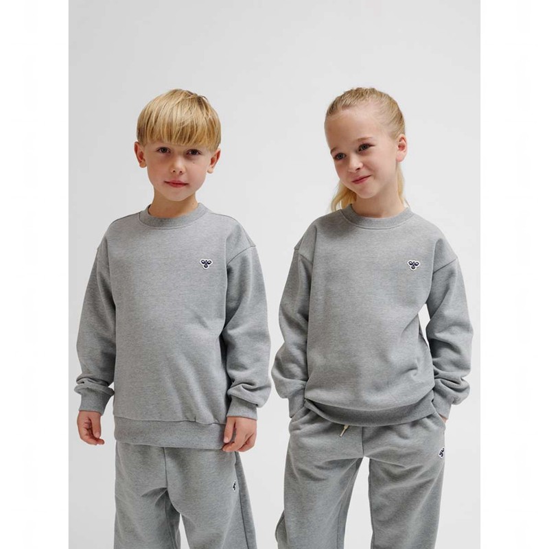 Hummel Jr Loose Crewneck Bee Hoodie Kinderen Grijs | 028746-558