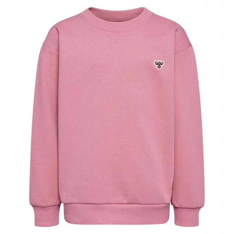 Hummel Jr Loose Crewneck Bee Sneakers Kinderen Roze | 492696-441