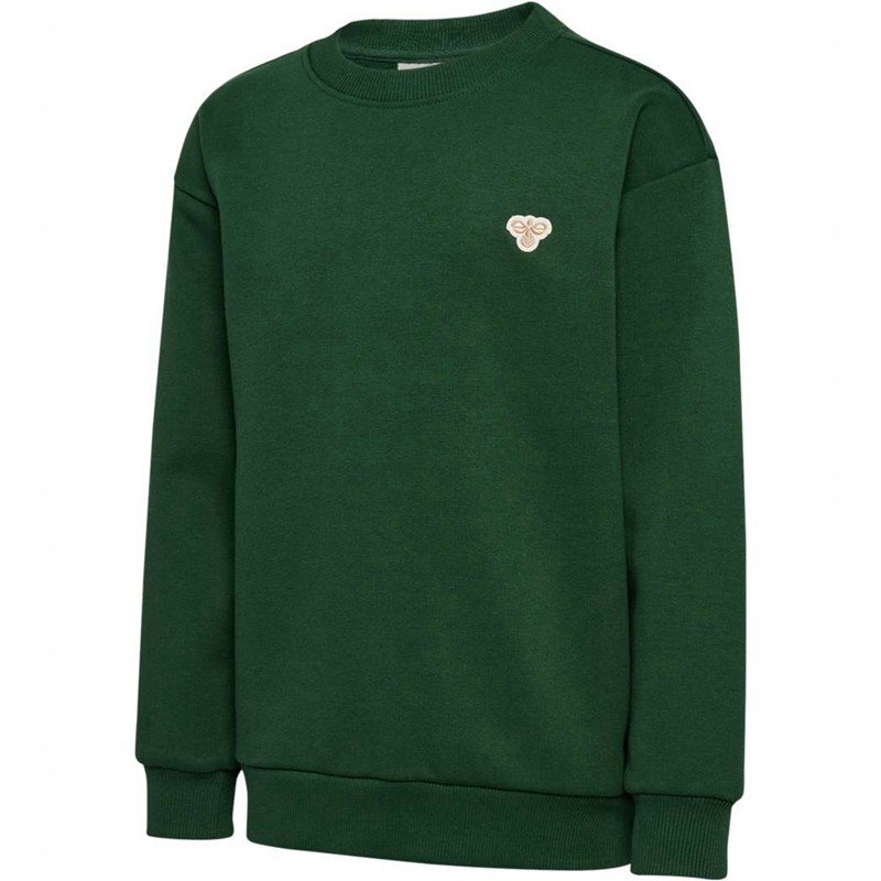 Hummel Jr Loose Crewneck Bee Sweatshirts Kinderen Groen | 035357-023
