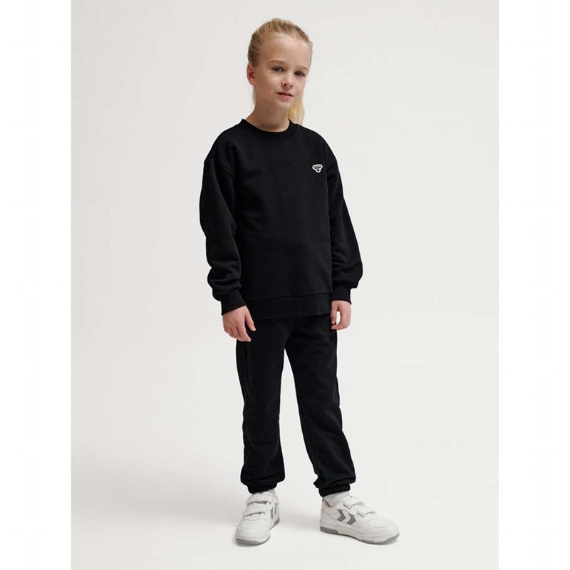 Hummel Jr Loose Crewneck Bee T-shirts Kinderen Zwart | 026679-748